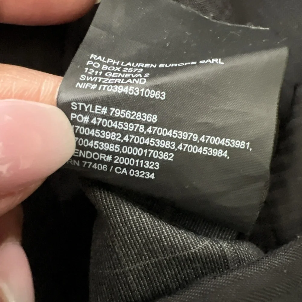 Club Monaco Sutton Slim Fit Pants Mens 32x32 Gray Plaid Wool Blend